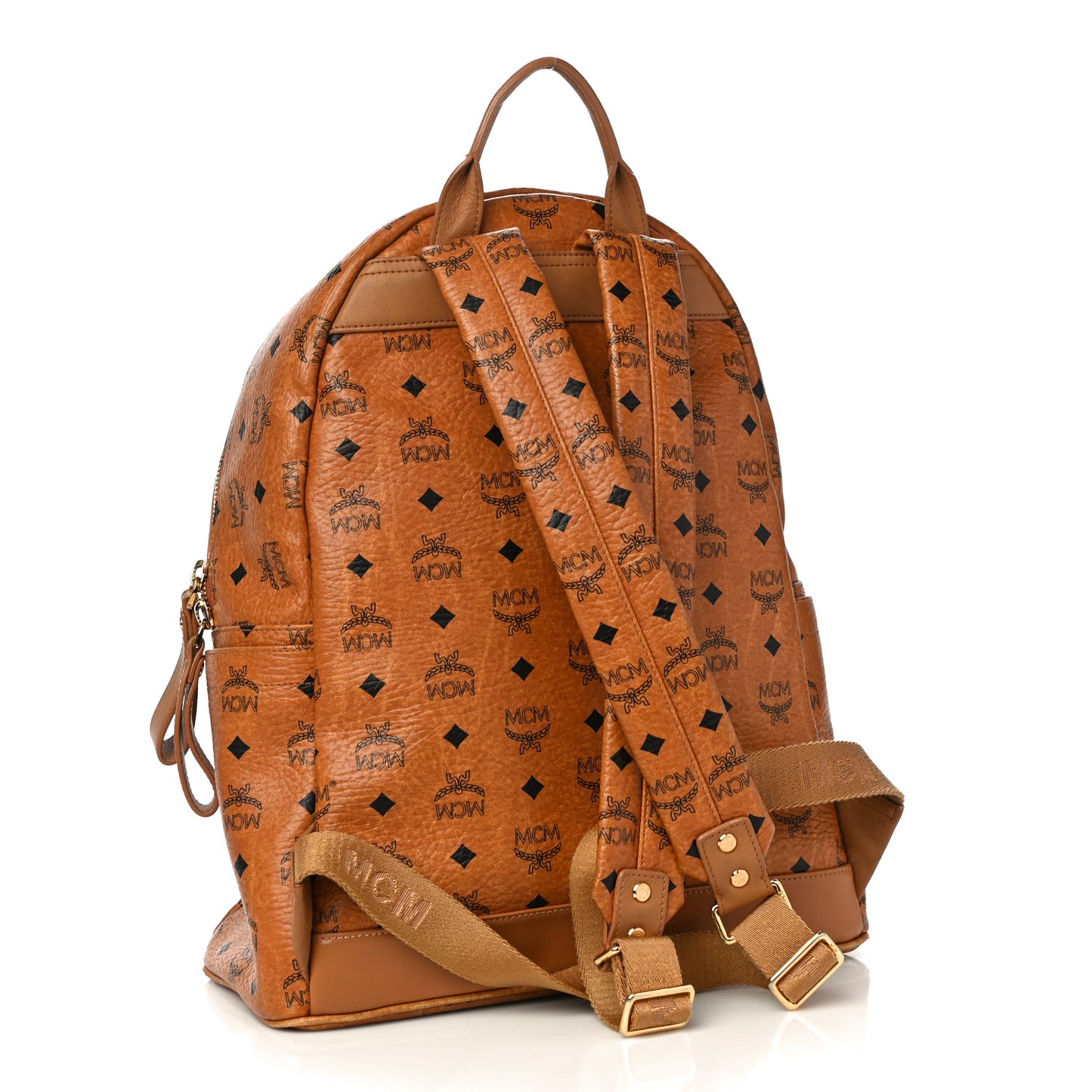 Visetos Medium Sprinkle Stud Stark Backpack Cognac