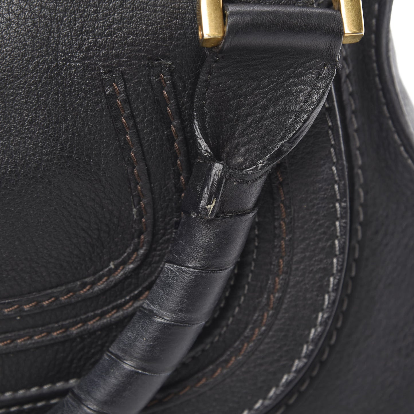 Calfskin Medium Marcie Satchel Black