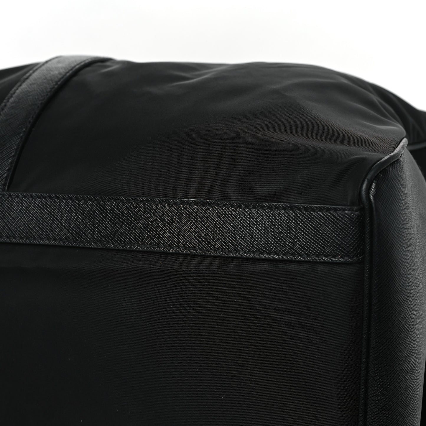 Tessuto Nylon Saffiano Duffle Black