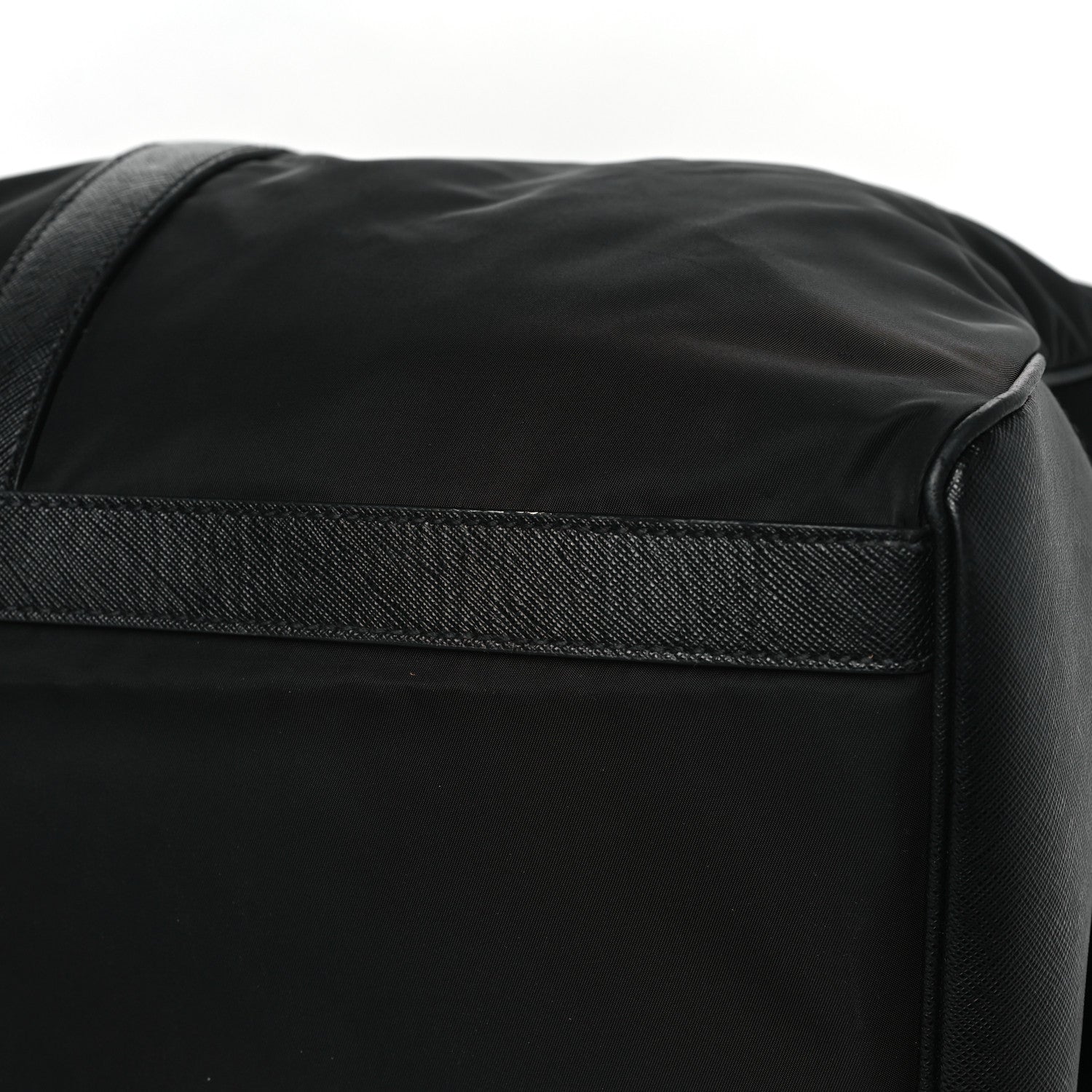 Prada Tessuto Nylon Saffiano Duffle Black 9 of 9