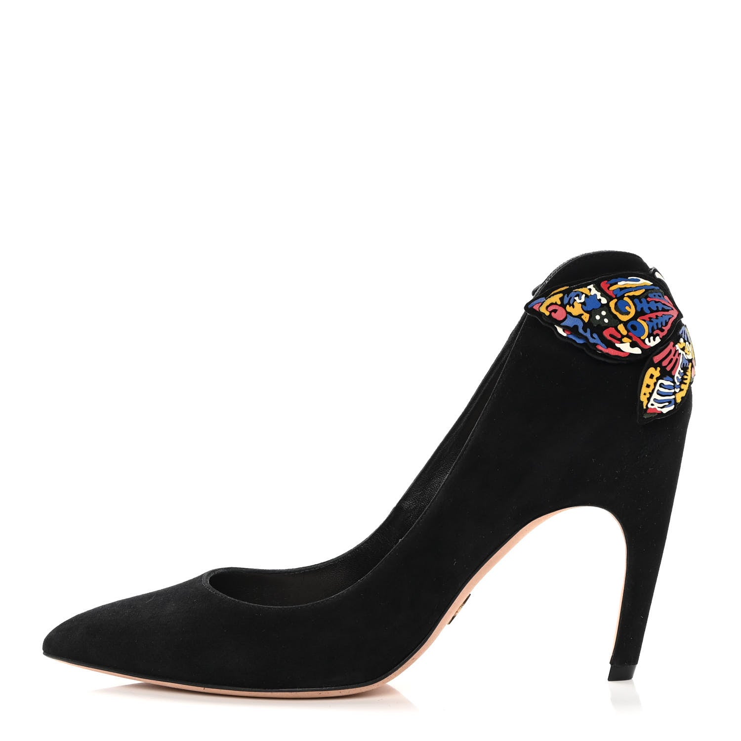 Christian Dior Suede D-Butterfly Pumps 37 Black 1 of 13