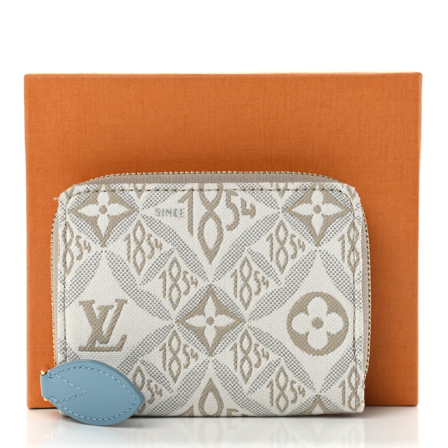 Louis Vuitton Jacquard Since 1854 Zippy Coin Purse Blue 7 of 7