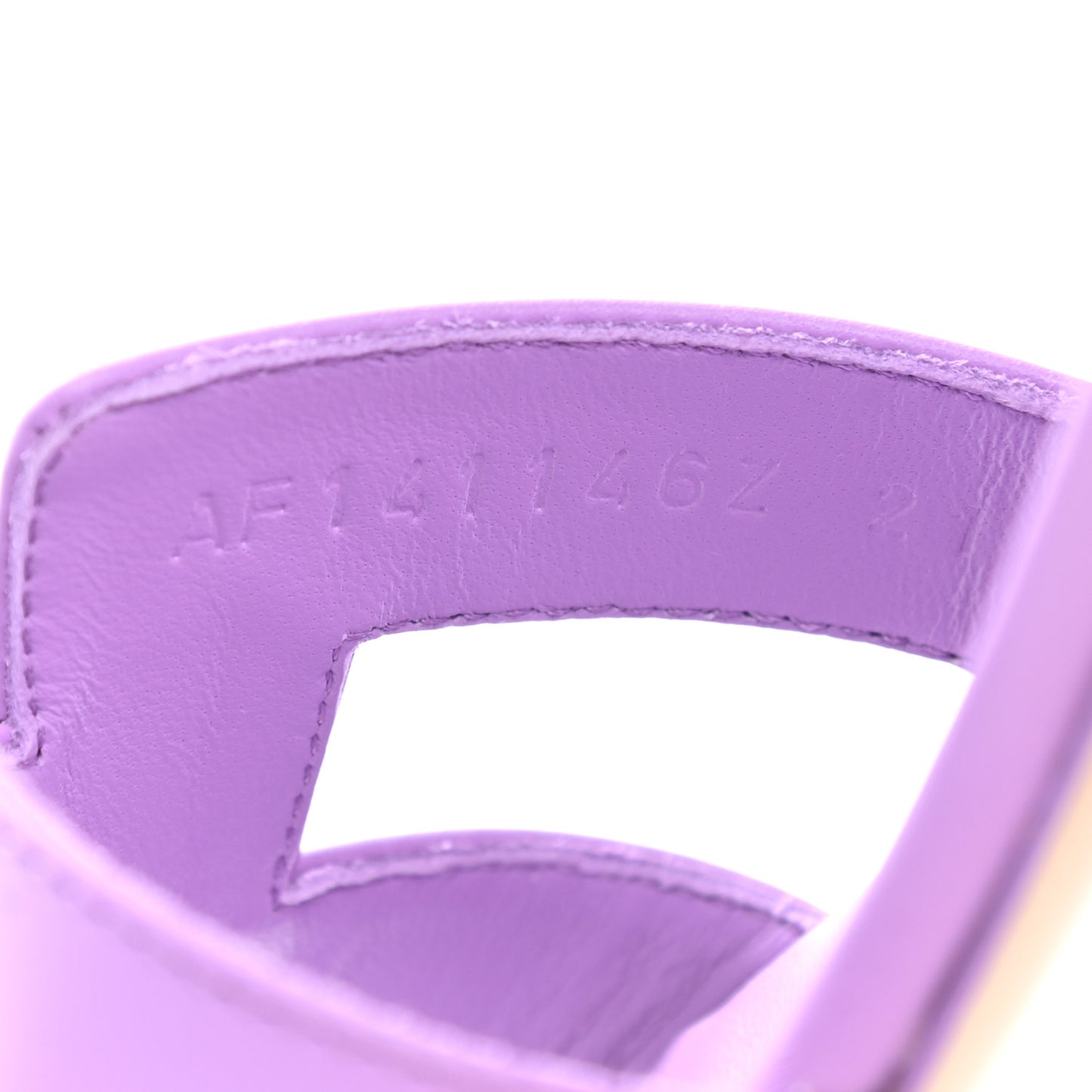Box Calfskin Oasis Sandals 36 Violet