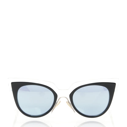 Fendi Cat Eye Orchidea Sunglasses FF 0117/S Crystal Black 2 of 6
