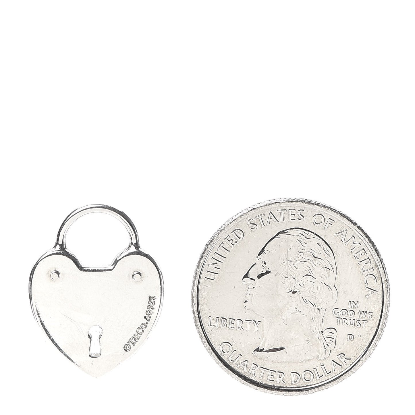 Sterling Silver Heart Lock Charm