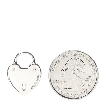 Tiffany Sterling Silver Heart Lock Charm 2 of 3