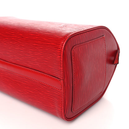 Louis Vuitton Epi Speedy 25 Castillan Red 9 of 9