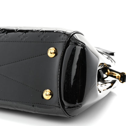 Louis Vuitton Vernis Montaigne MM Black 13 of 13