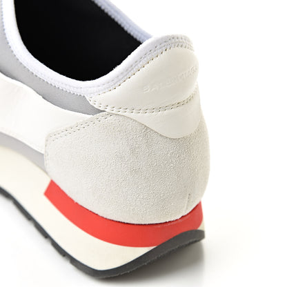 Balenciaga Mesh Calfskin Neoprene Suede Womens Race Runner Sneakers 38 White Black Gris 8 of 9