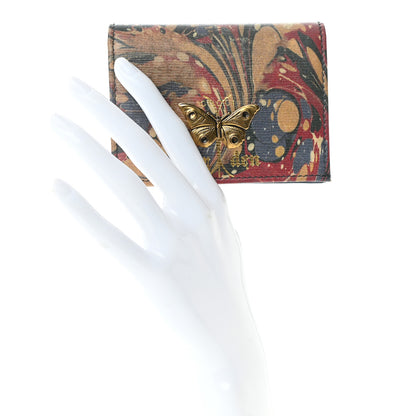 Gucci Shangai Calfskin Butterfly Garden Card Case Multicolor 2 of 12