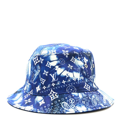 Louis Vuitton Monogram Bandana Bucket Hat Blue 4 of 10