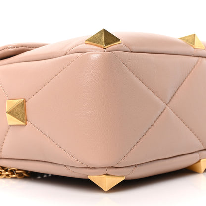 Valentino Garavani Nappa Large Roman Stud Shoulder Bag Rose Cannelle 8 of 9