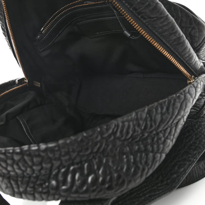 Alexander Wang Pebbled Lambskin Dumbo Backpack Black Rose Gold Hardware 5 of 9