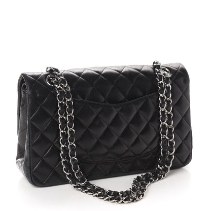 Chanel Lambskin Quilted Medium Double Flap Black 3 of 12