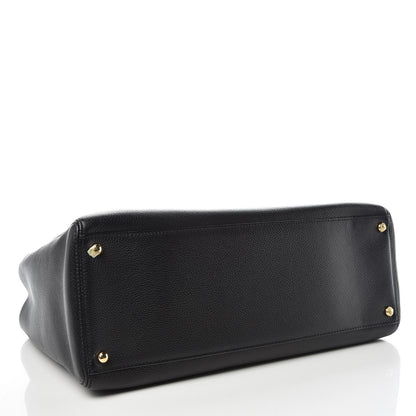 Chanel Calfskin Cerf Executive Shopper Tote Black 4 of 13