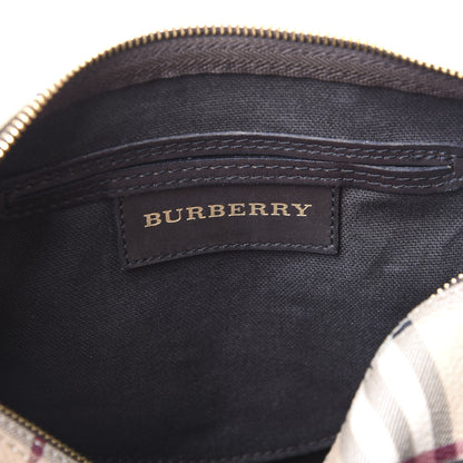 Burberry Haymarket Check Small Chester Bowling Bag Chocolate 9 of 11