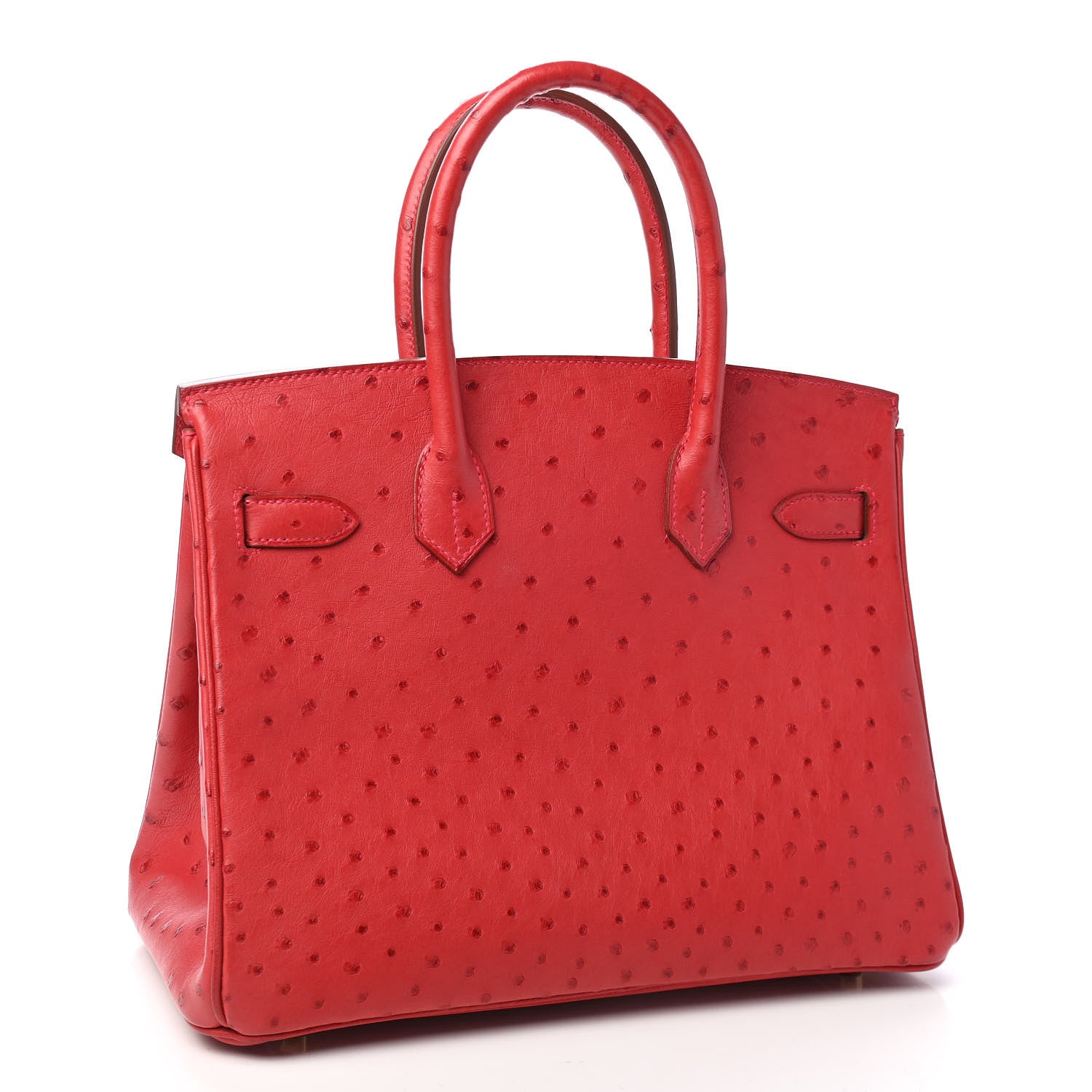 Hermes Ostrich Birkin 30 Rouge Vif 2 of 10