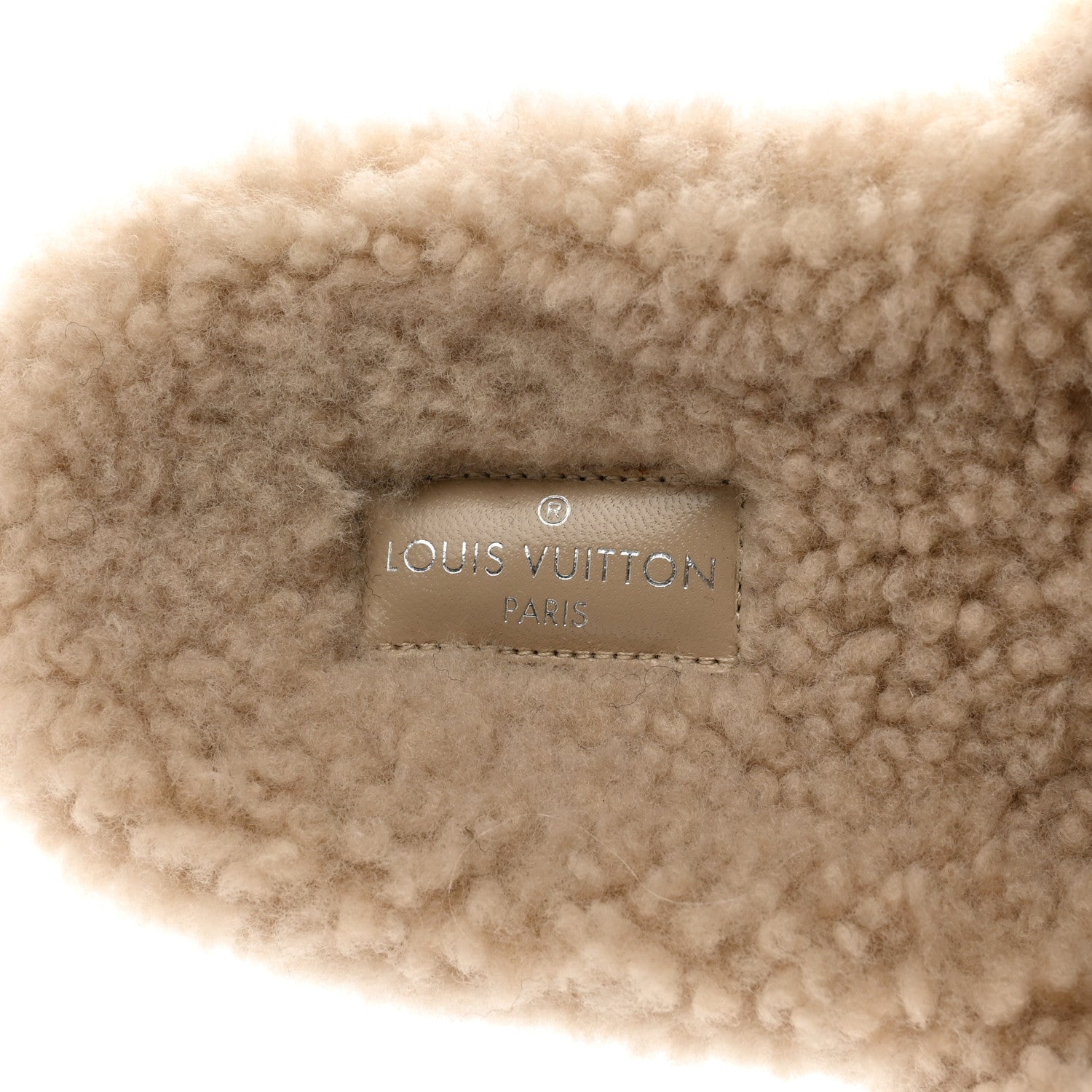 Louis Vuitton Shearling Bom Dia Flate Mules 38 Beige 6 of 9