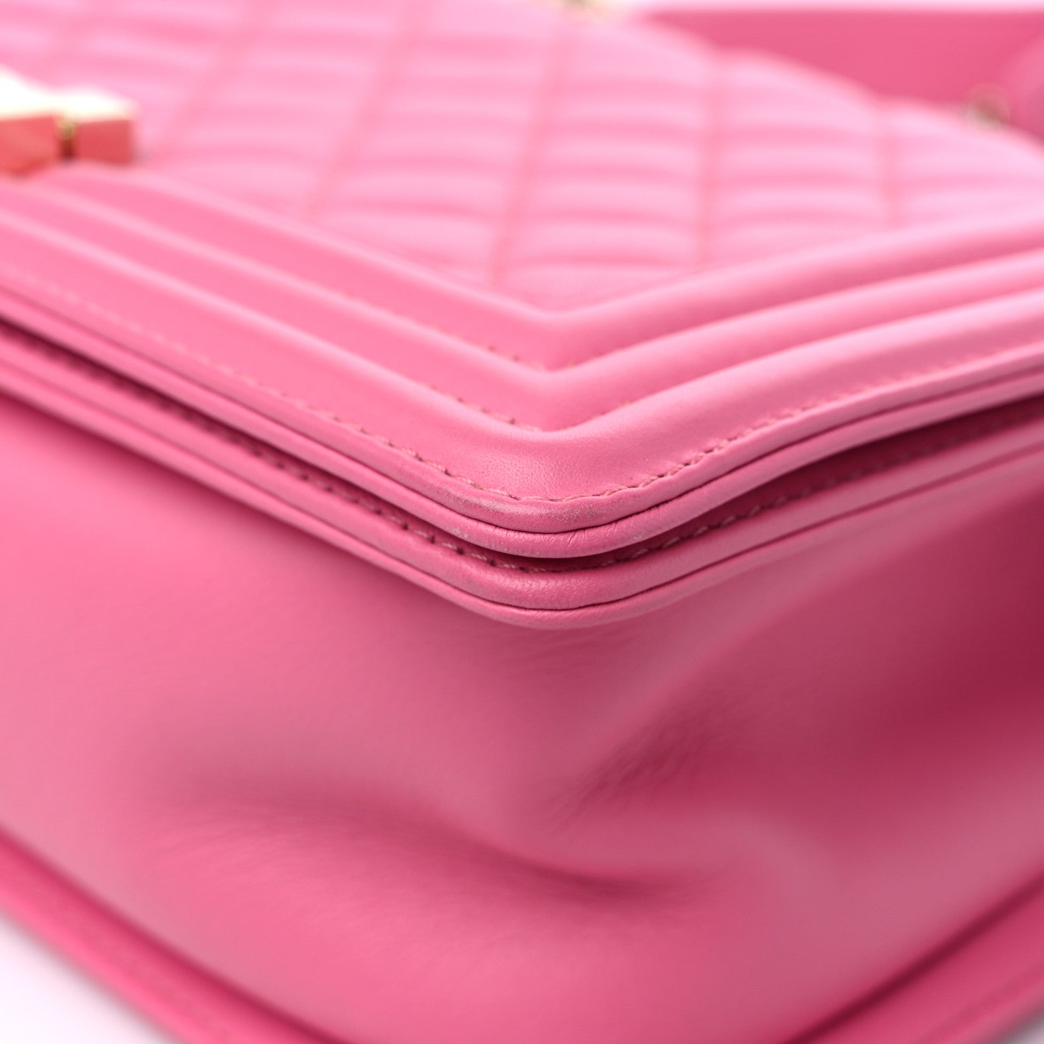 Chanel Calfskin Quilted Medium Boy Flap Pink 9 of 11