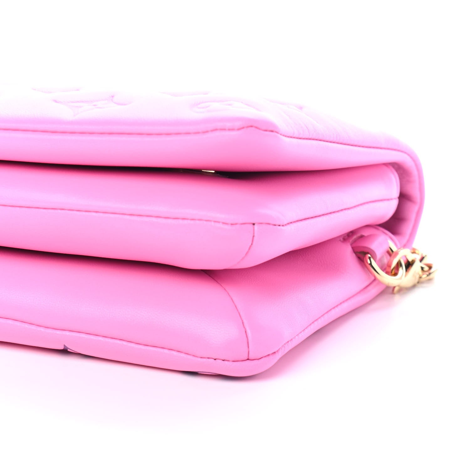 Louis Vuitton Lambskin Embossed Monogram Vuittamins Pochette Coussin Rose Violet 8 of 8