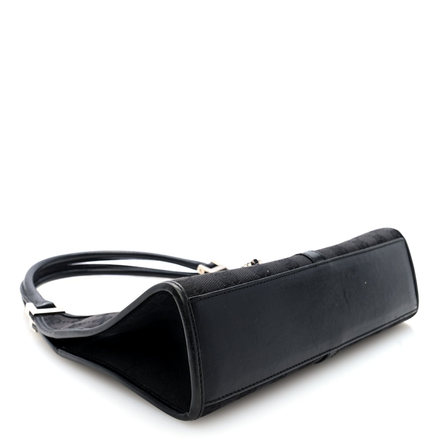 Gucci Monogram Bardot Shoulder Bag Black 4 of 10