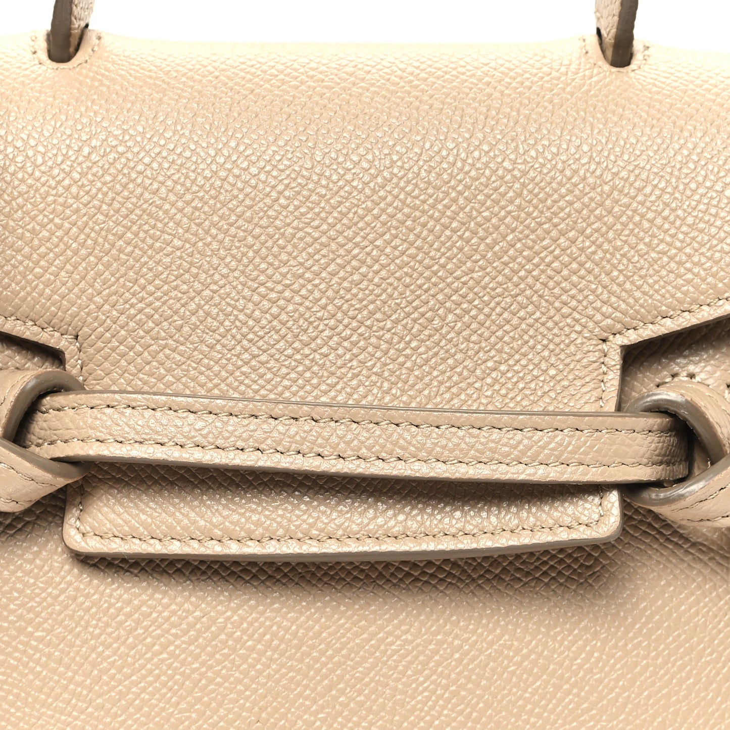 Grained Calfskin Pico Belt Bag Light Taupe