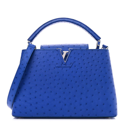 Louis Vuitton Ostrich Capucines MM Saphir 1 of 10