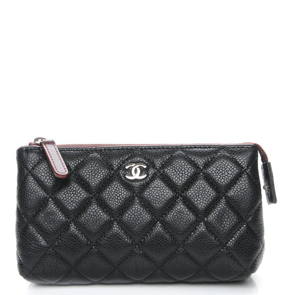 Chanel Caviar Quilted Small Cosmetic Case Black 1 of 9