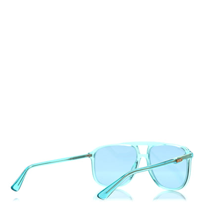 Gucci Squared Aviator Sunglasses GG0262S Blue 4 of 9