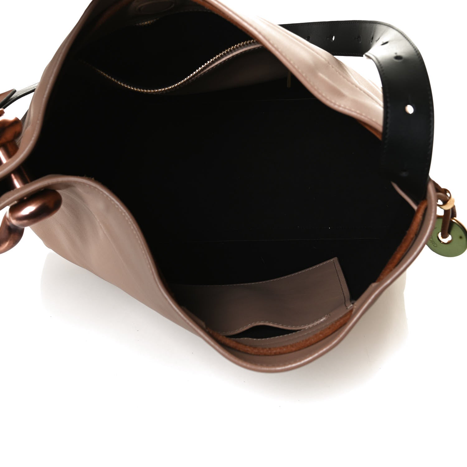 Tom Ford Calfskin Fisherman Hook Drawstring Hobo Bag Blush Nude 5 of 14