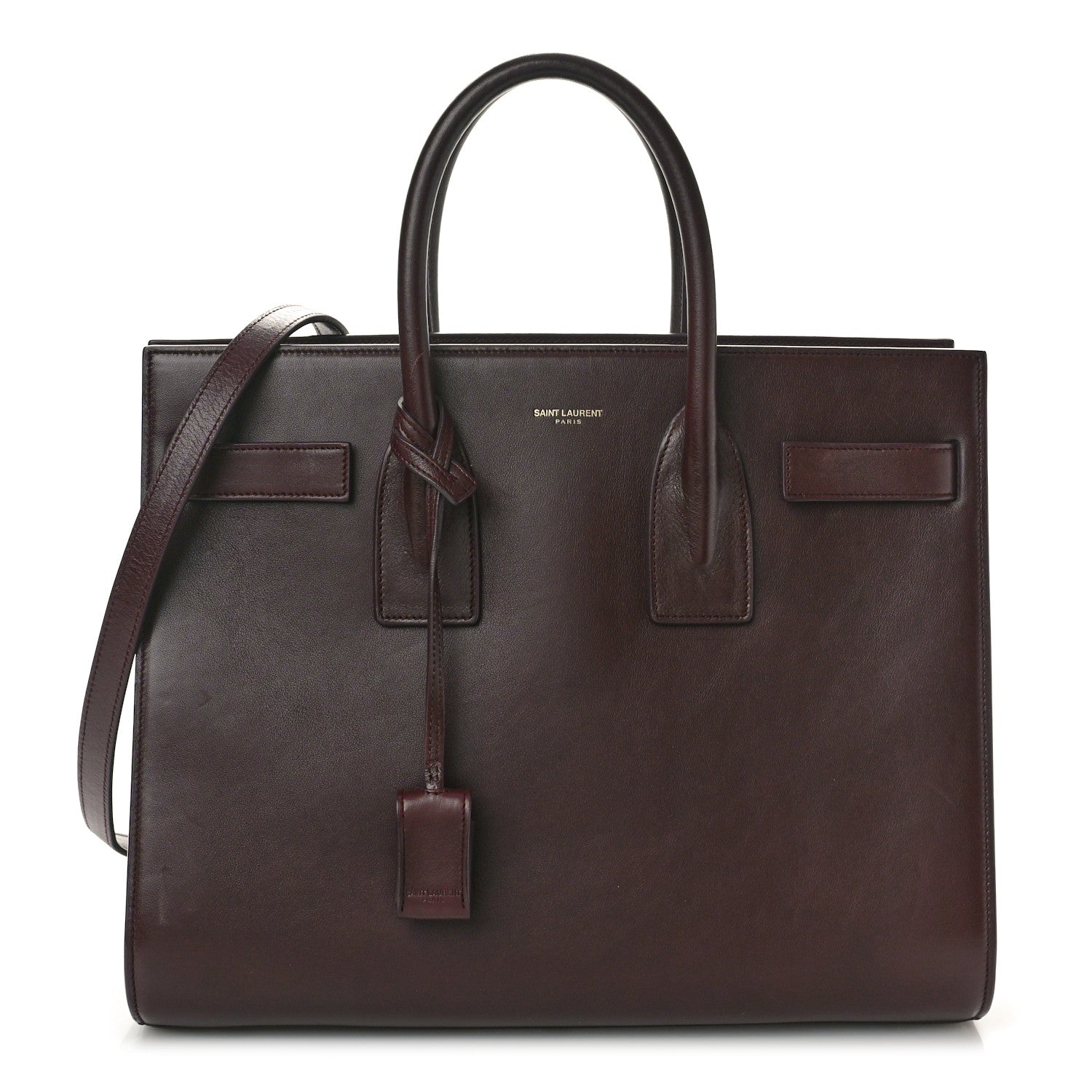 Saint Laurent Calfskin Small Sac De Jour Amarena 1 of 10