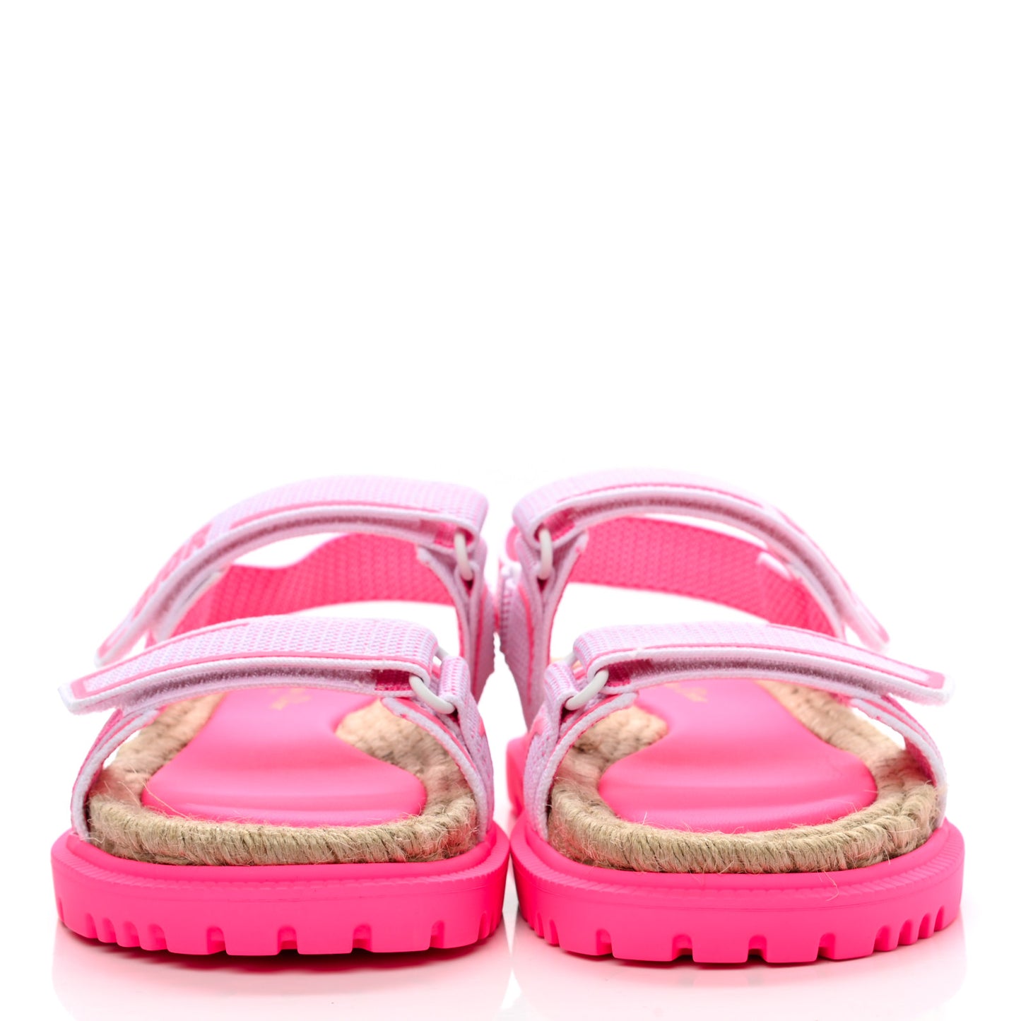 Technical Knit Jute Dioract 10mm Sandals 40 White Fuchsia