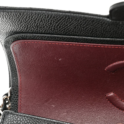 Chanel Caviar Quilted Medium Double Flap Black 11 of 13