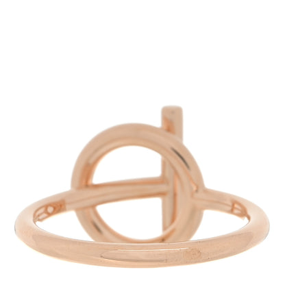 Hermes 18K Rose Gold PM Echappee Ring 54 7 3 of 4