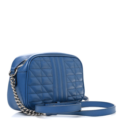 Gucci Calfskin Matelasse Aria Small GG Marmont Chain Shoulder Bag Clear Blue 3 of 10