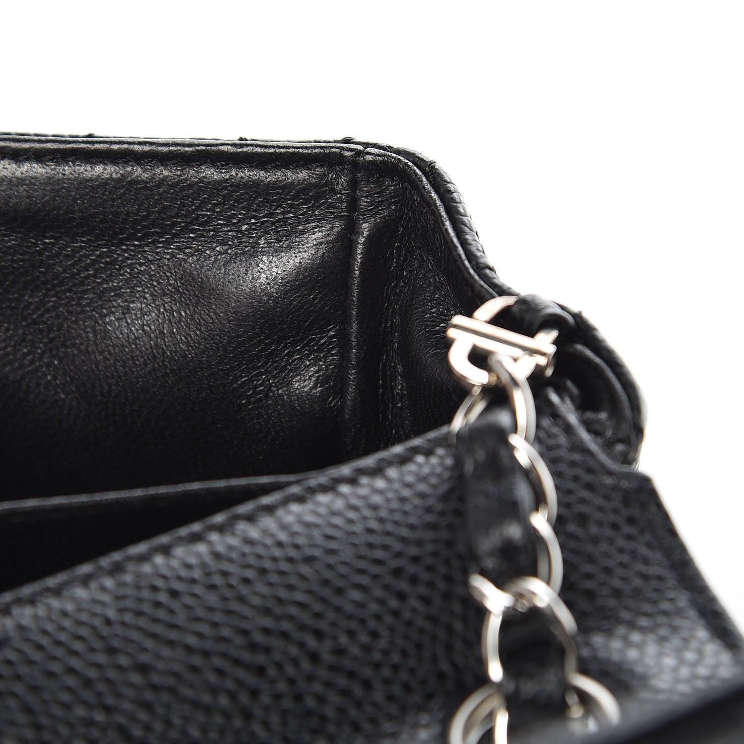 Chanel Caviar Quilted East West Flap Black 8 of 11