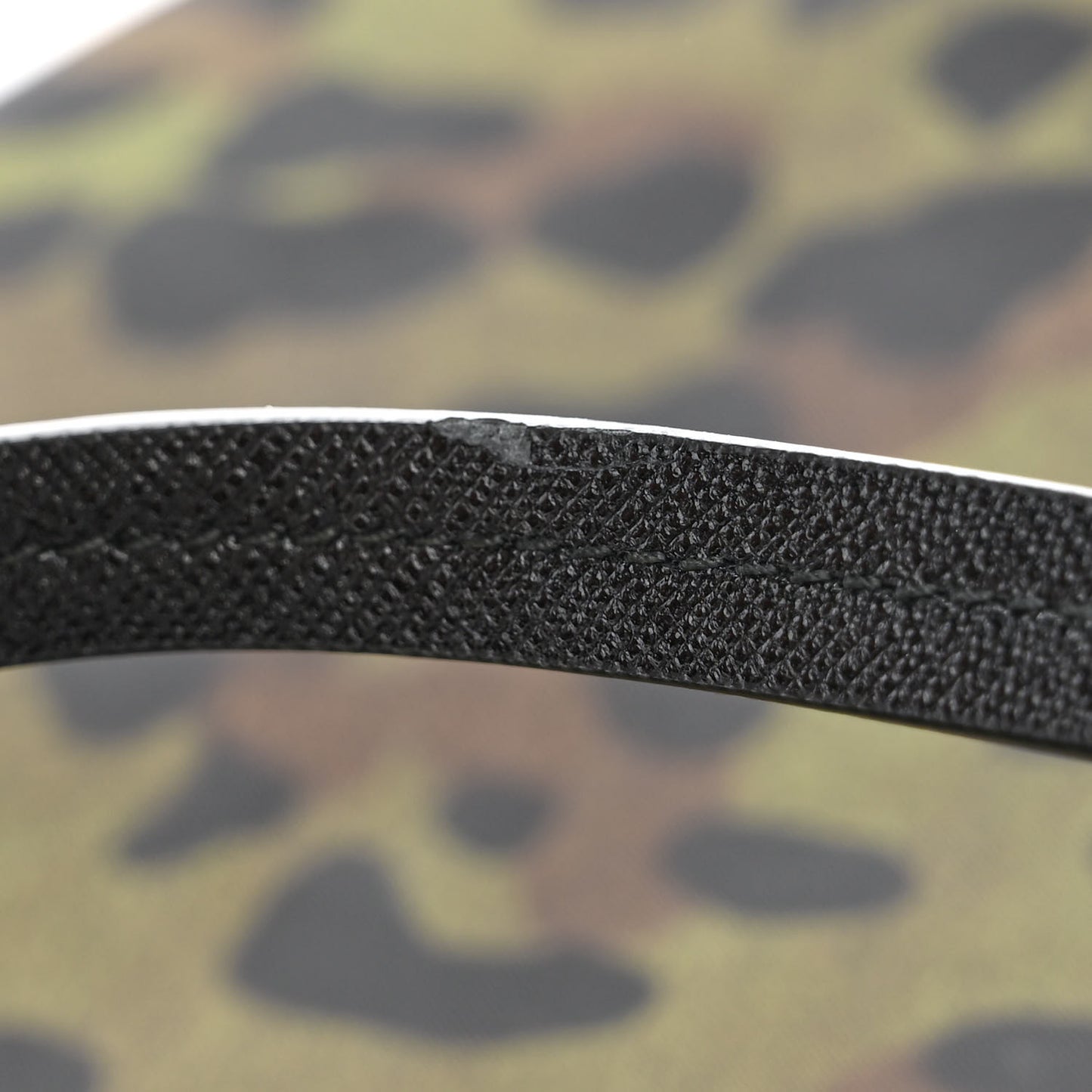 Tessuto Nylon Stampato Saffiano Tote Militare