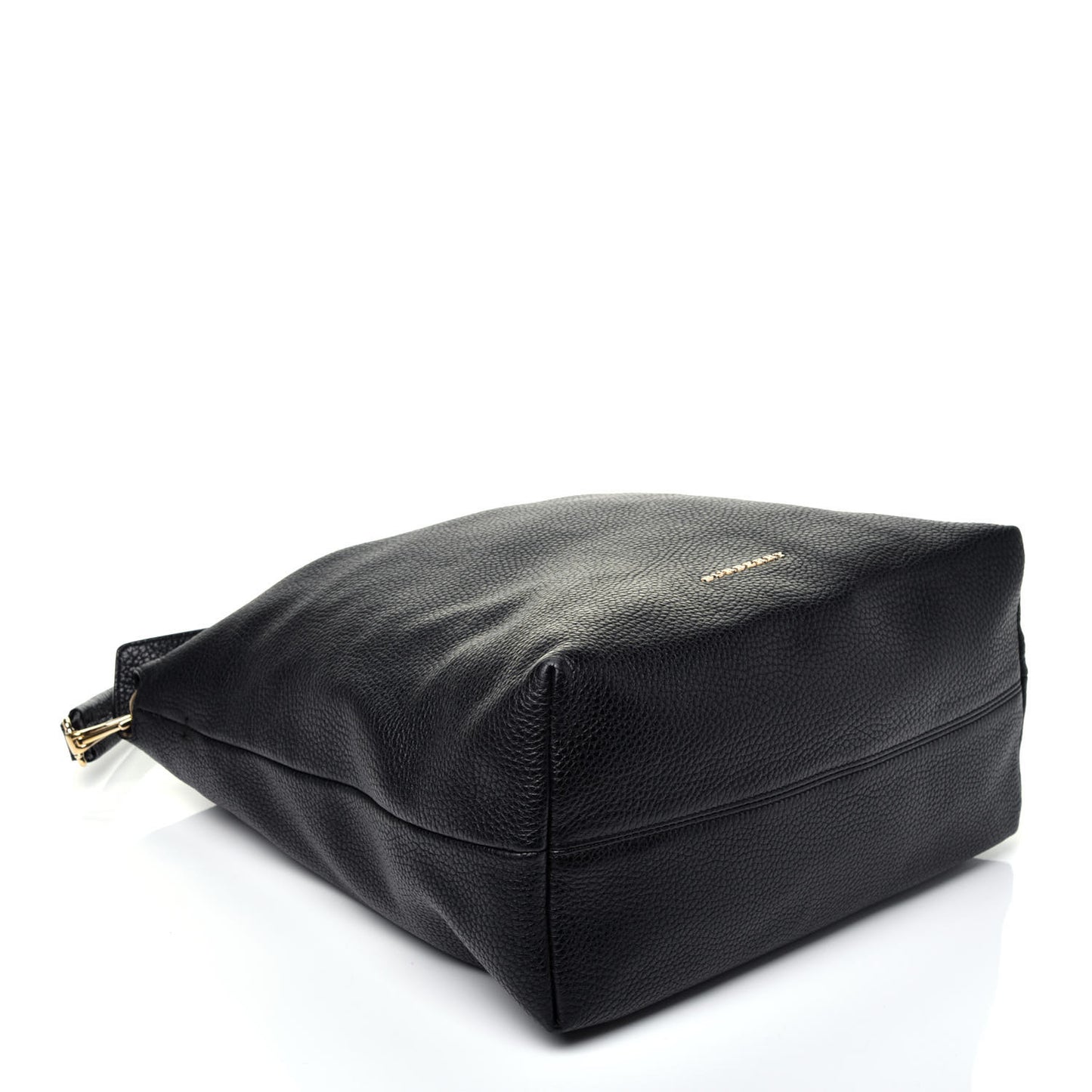 London Grainy Calfskin Medium Cale Hobo Black