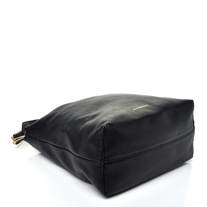 Burberry London Grainy Calfskin Medium Cale Hobo Black 4 of 11