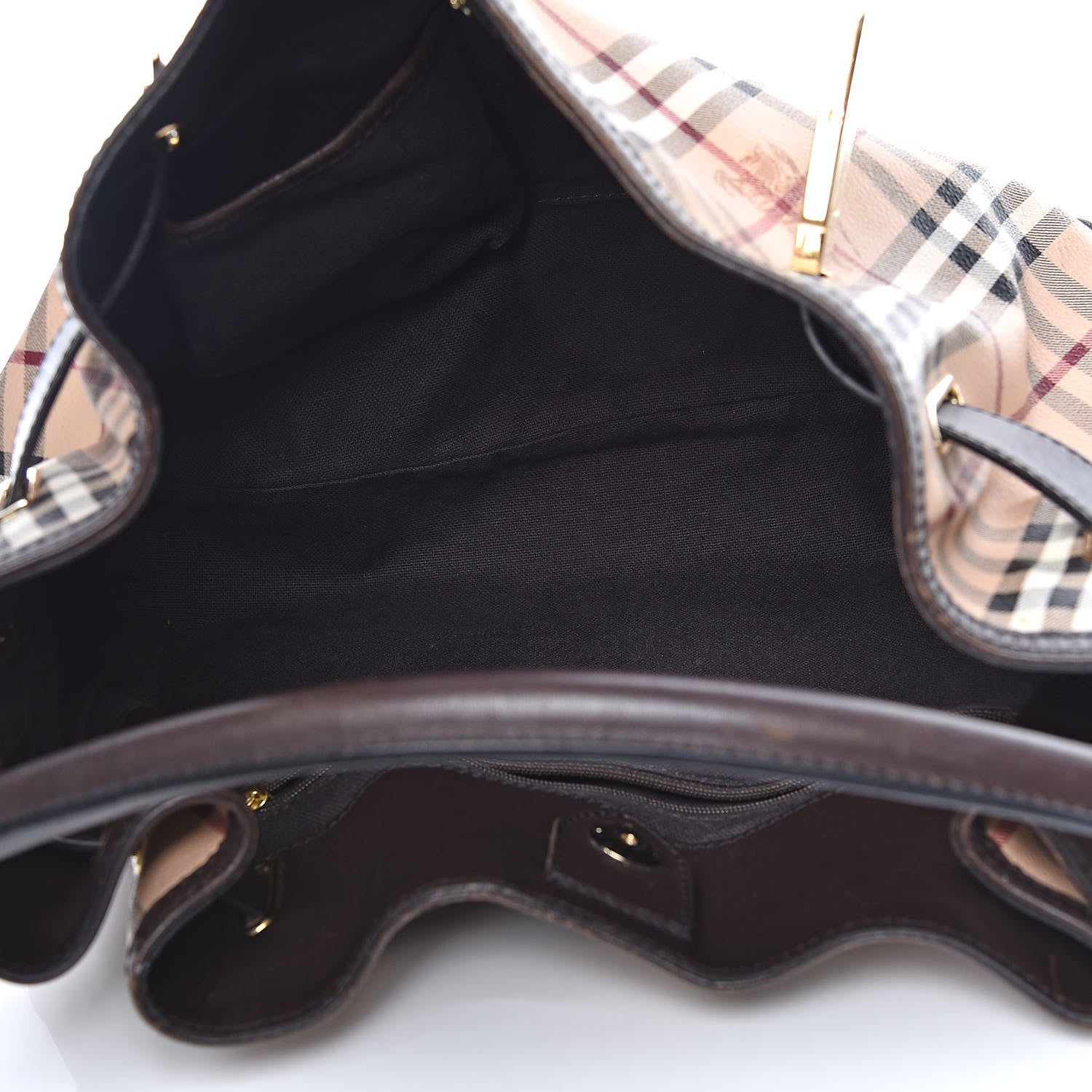 Burberry Haymarket Check Medium Willenmore Hobo Chocolate 5 of 18