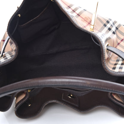 Burberry Haymarket Check Medium Willenmore Hobo Chocolate 5 of 18