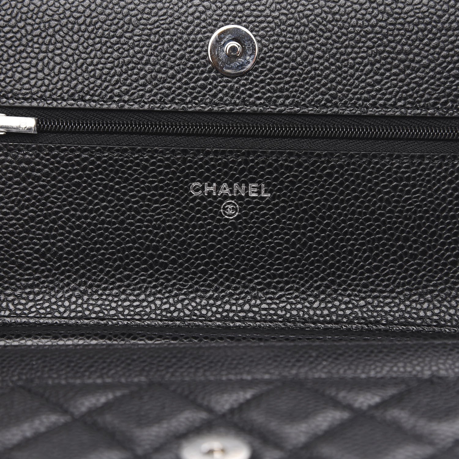 Chanel Caviar Quilted Wallet On Chain WOC Black 6 of 11