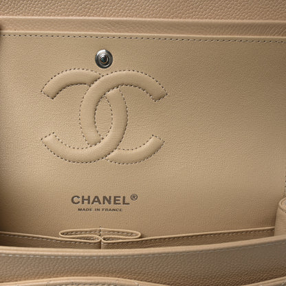 Chanel Caviar Quilted Medium Double Flap Beige 6 of 11