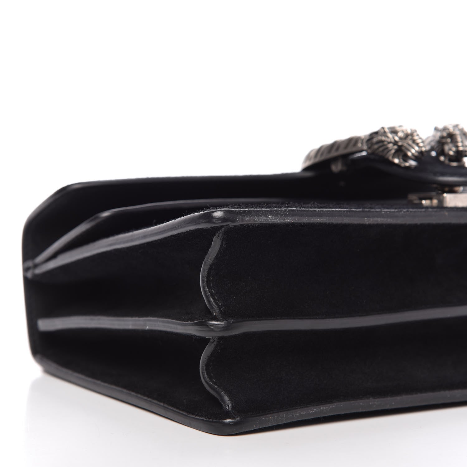 Gucci Suede Small Dionysus Shoulder Bag Black 7 of 11