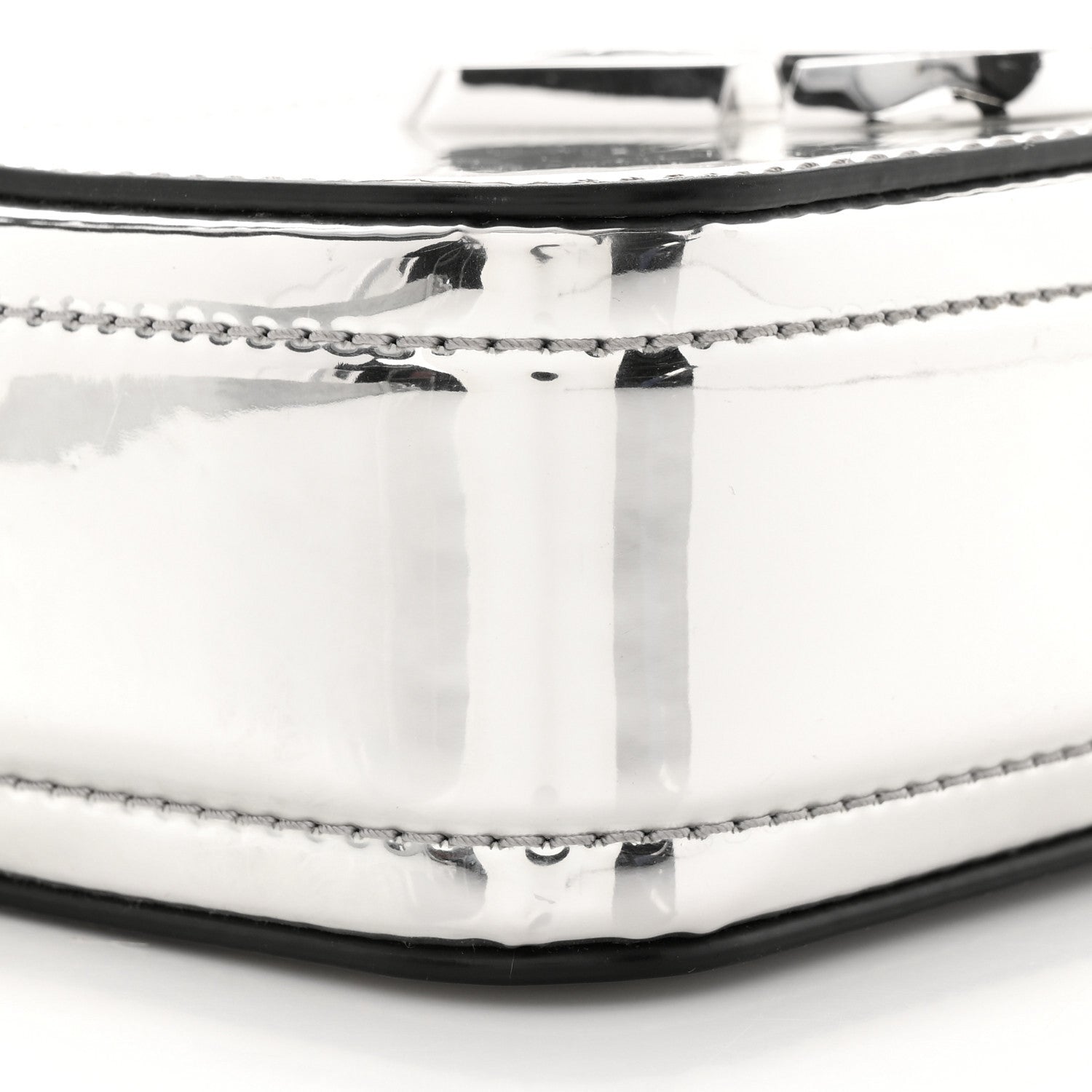 Marc Jacobs Metallic Calfskin Gen Z Snapshot Camera Bag Silver 10 of 16