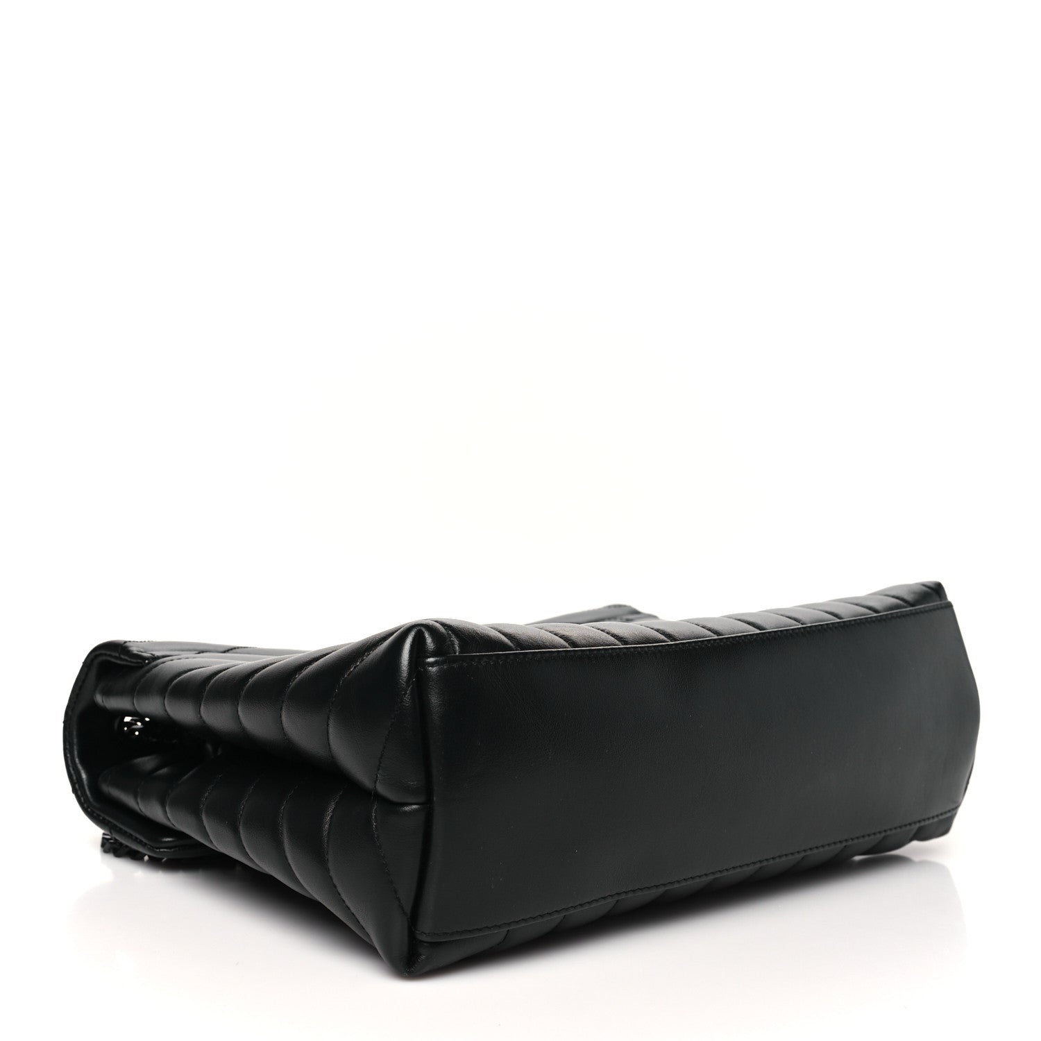 Saint Laurent Calfskin Y Quilted Monogram Monochrome Medium Loulou Chain Satchel Black 4 of 10