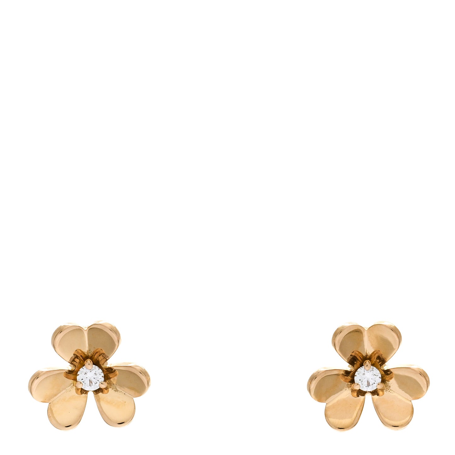18K Yellow Gold Diamond Mini Frivole Earrings