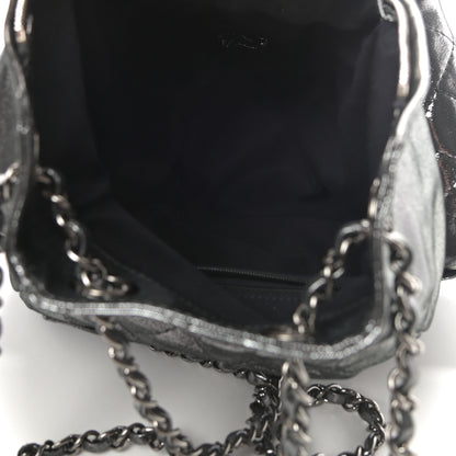 Chanel Iridescent Calfskin Large Backpack Is Back Dark Grey 5 of 11