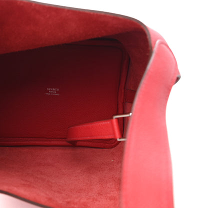 Hermes Taurillon Maurice Picotin Lock 18 PM Rouge Piment 5 of 10