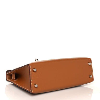 Hermes Epsom Mini Kelly Sellier 20 Gold 3 of 10